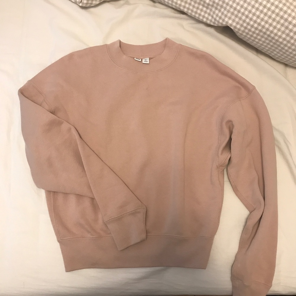 Uniqlo U pink crewneck sweatshirt